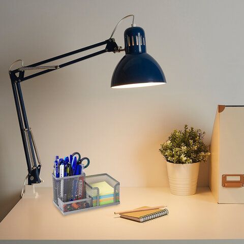 Подставка-органайзер 102х186х95мм металлическая 3 секции серебр Germanium Brauberg 1/6/24