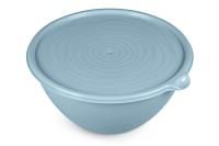 Салатник 2л (пищевой) с крышкой голубой Риччи 1/14