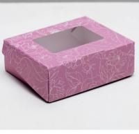 Подарочная коробка с окном 10х8х3,5см Нежность 1/5