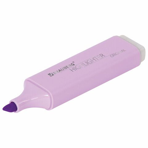 Текстовыделитель лавандовый линия 1-5 мм BRAUBERG ORIGINAL PASTEL 1/12