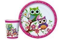 Стакан бумажный 250мл Совы (10шт) 1/48 