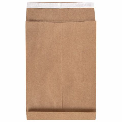 Конверт-пакет В4 объемный (250х353х40мм) до 300 листов, крафт, отрывная полоса, 391157 (вывод) Конверт-пакет В4 объемный (250х353х40мм) до 300 листов, крафт, отрывная полоса, 391157 (вывод)