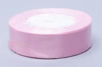 Лента атласная 15мм 25м розовая 1/10