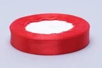 Лента атласная 15мм 25м красная 1/10