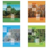 Тетрадь 48л А5 клетка, офсет №2 ЭКОНОМ Времена года STAFF 1/100 Тетрадь 48л А5 клетка, офсет №2 ЭКОНОМ Времена года STAFF 1/100