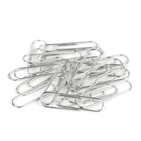 Скрепки 28мм 100шт металлические эконом STAFF 1/10