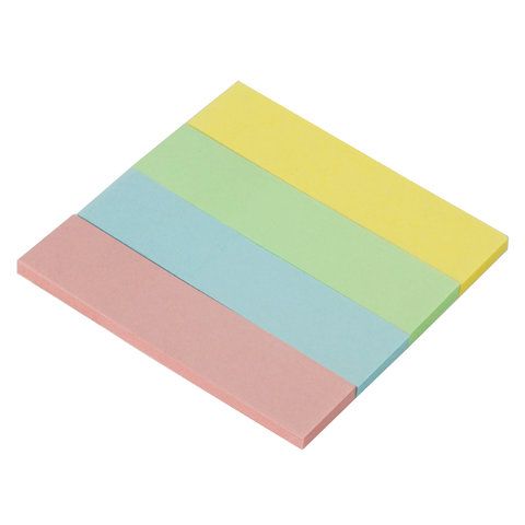 Закладки клейкие бумажные 50х12мм 4цв.х25л пастель STAFF 1/48/768 (Клиент) Закладки клейкие бумажные 50х12мм 4цв.х25л пастель STAFF 1/48/768 (Клиент)