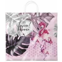 Пакет с пластмассовыми ручками (35х38)-90 Фламинго 10/100 