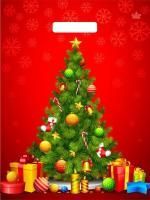 НГ Пакет с вырубной ручкой (31х40)-30 Главная красавица 50/1300