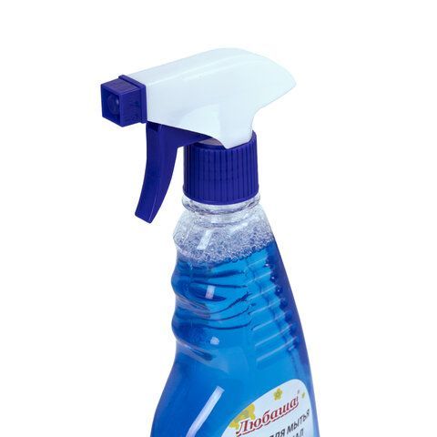 Средство для мытья стекол и зеркал 500мл ЛЮБАША Морозная свежесть с распылителем 1/24 Средство для мытья стекол и зеркал 500мл ЛЮБАША Морозная свежесть с распылителем 1/24