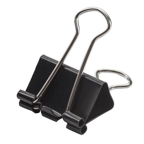 Зажимы для бумаг 32мм на 140л (12шт) черные в картонной коробке Staff 1/12/240