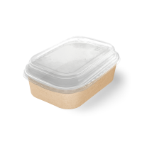 Крышка для контейнера 860мл 141х197х26мм Dome PET lid OSQ CASE BOWL прозр полукупольн30/360 