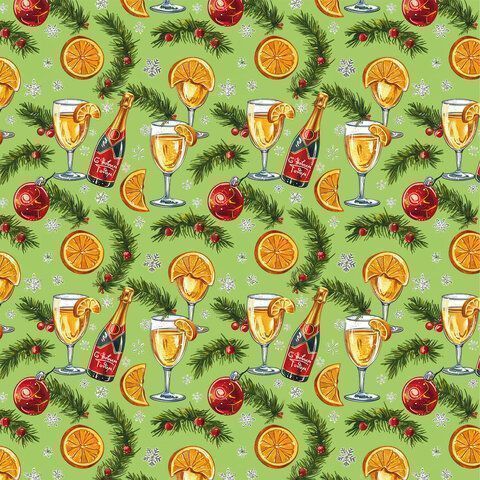 НГ Бумага упаковочная 70х100см ЗОЛОТАЯ СКАЗКА Веселый НГ 10дизайнов 105г/м2 1/50